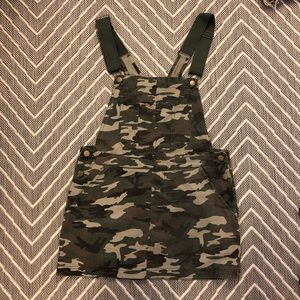 Camo overall dress